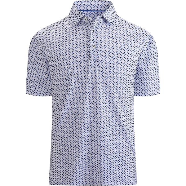 Amazon.com: OXKNIT Men's Knit Polo Jacquard Panel Shirt Short